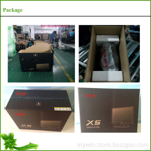 Made in China factory cheap integrated type assemble all in one pc case with 23.6 inch LED monitor for home/office